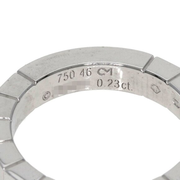 CARTIER 18k White Gold Diamond Lanier Ring #46 - Picture 5 of 11